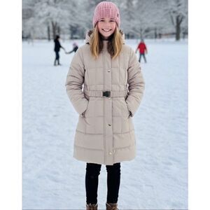 ZARA kids Puffer hooded jacket size 10-12